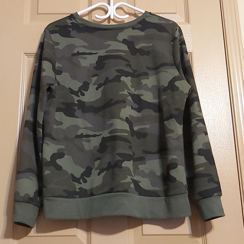 George Camouflage Crew Neck Top - Picture 2 of 4